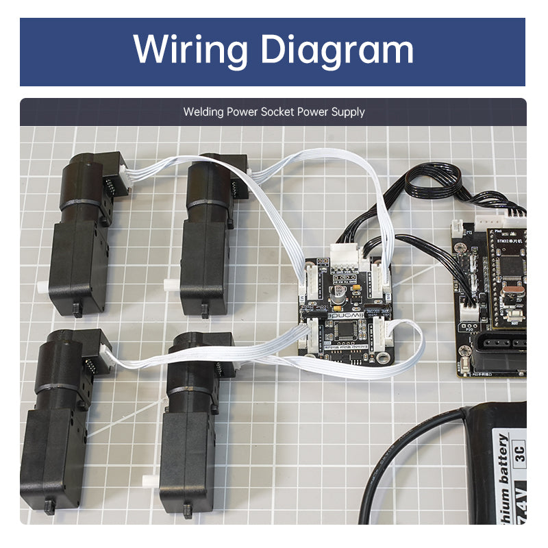 4-Channel Encoder Motor Driver with Onboard Voltage Regulation Circuit for Motor Control Intelligent Small Car 4-Channel Encoder Motor Driver with Onboard Voltage Regulation Circuit for Motor Control Intelligent Small Car